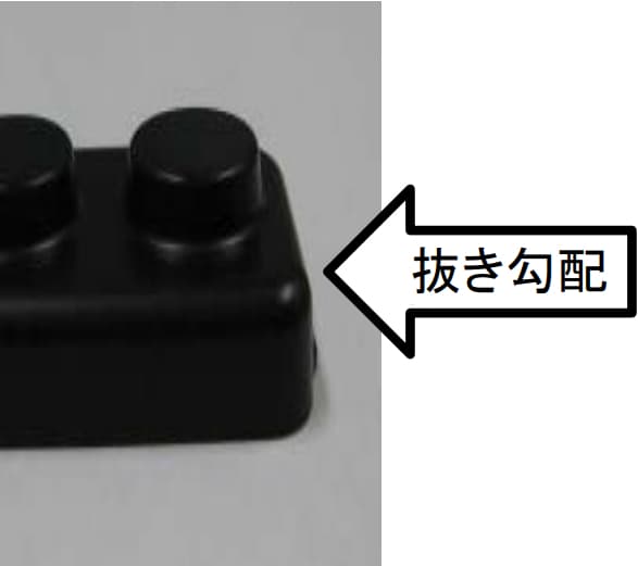 金型設計における、抜き勾配(抜きテーパー)とは